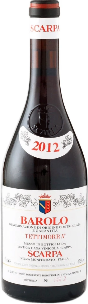 Вино Scarpa, Tettimorra Barolo DOCG, 2012