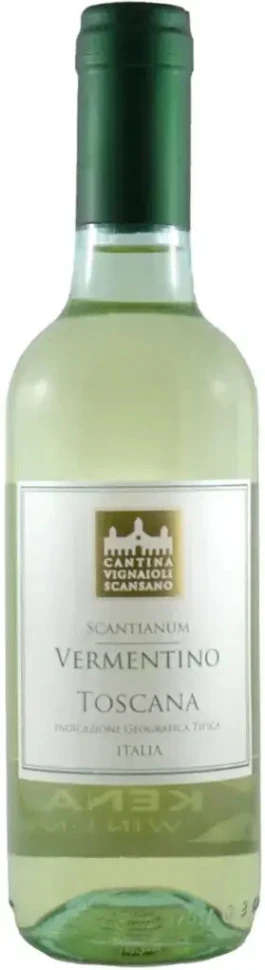 Вино Scantianum Vermentino, Toscana IGT, 2024, 375 мл