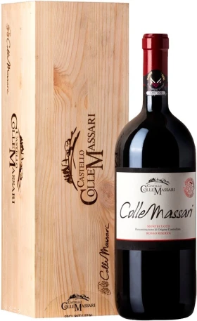 Вино Castello ColleMassari, ColleMassari, Montecucco Rosso Riserva DOC, 2020, wooden box, 1.5 л