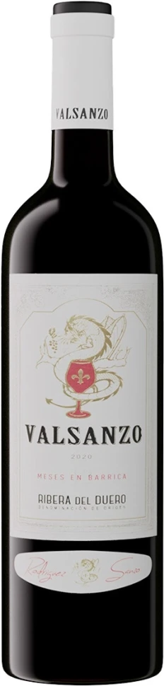 Вино Valsanzo Crianza, Ribera del Duero DO, 2017, 1.5 л