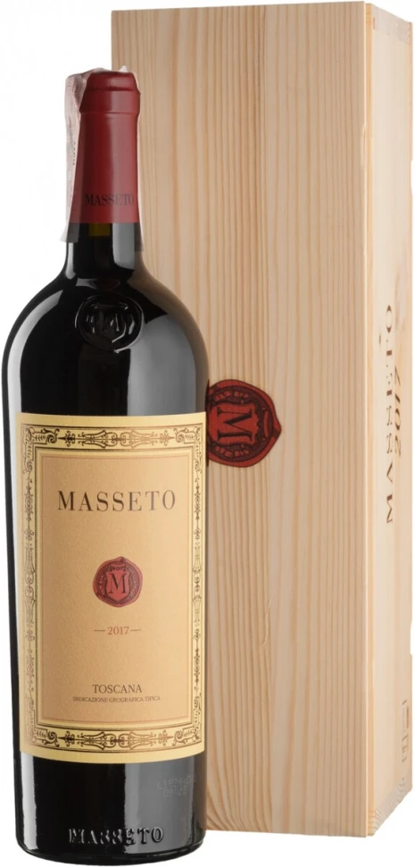 Вино Ornellaia, Masseto, Toscana IGT, 2017, wooden box