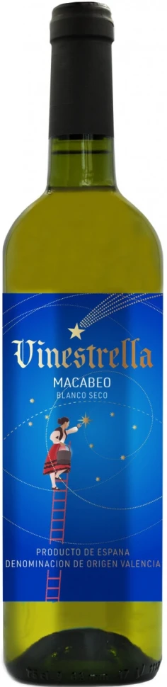 Вино "Vinestrella" Macabeo, Valencia DO