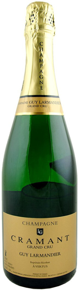 Шампанское Champagne Guy Larmandier Cramant Grand Cru Brut Blanc de Blancs 2017 15 л