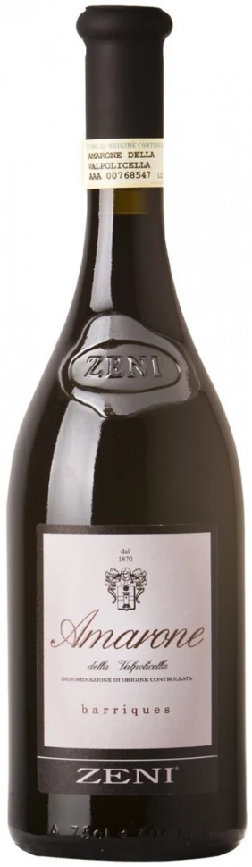 Вино Zeni, Amarone della Valpolicella DOC Barriques, 2009