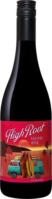 Вино High Roof Cabernet Franc, 0.75 л