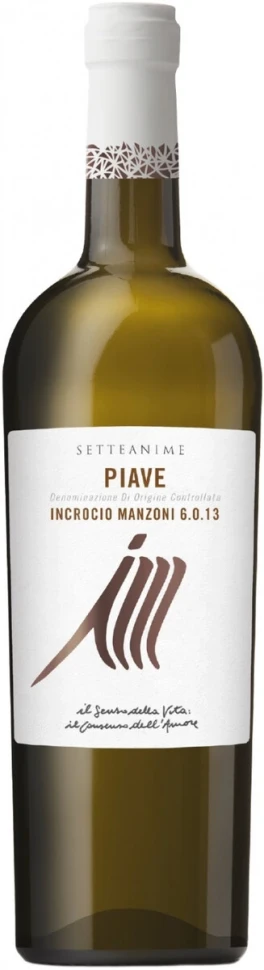 Вино Setteanime, Incrocio Manzoni 6.0.13, Piave DOC, 2018