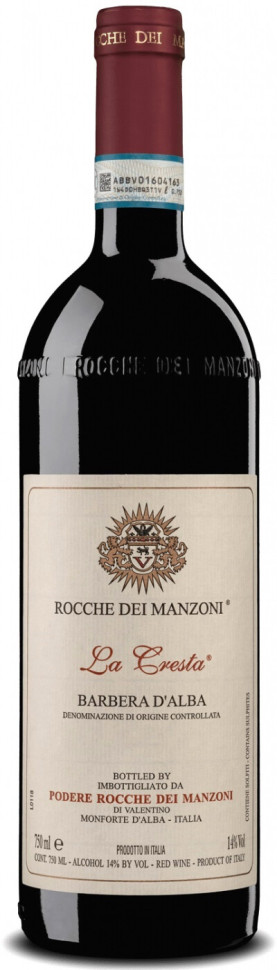 Вино Rocche dei Manzoni Barbera d Alba La Cresta DOC 2019