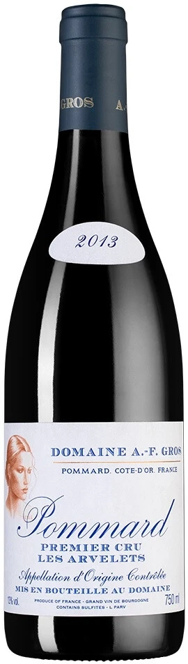 Вино Domaine A.-F. Gros, Pommard 1-er Cru Les Arvelets AOC, 2013