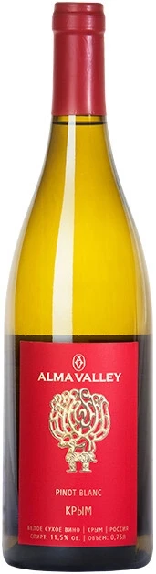 Вино Alma Valley Pinot Blanc, 2016