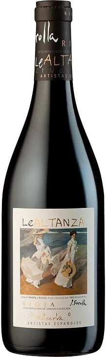 Вино Le Altanza Artistas Espanoles Sorolla Reserva, Rioja DOC, 2010