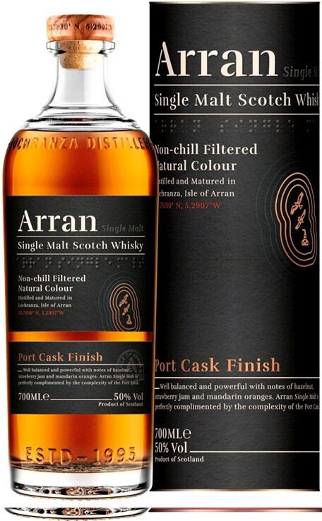 Виски Arran Port Cask Finish in tube 700 мл