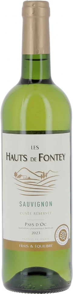 Вино Les Hauts de Fontey Cuvee Reservee Sauvignon, Pays d'Oc IGP, 2023