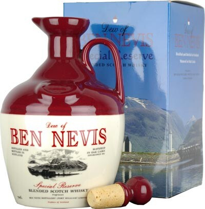 Виски Dew of Ben Nevis Special Reserve ceramic decanter & gift box 700 мл
