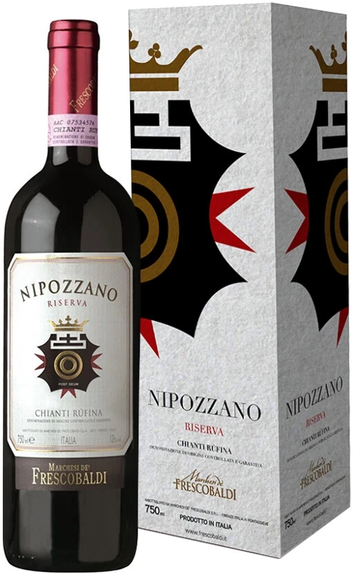 Вино Marchesi de Frescobaldi, Nipozzano Chianti Rufina Riserva DOCG, 2009, gift box