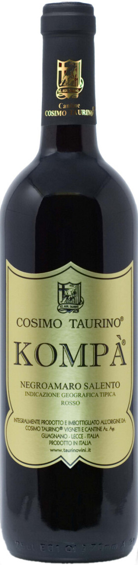 Вино Cosimo Taurino Kompa Negroamaro Salento IGT Rosso