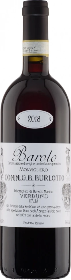 Вино G.B. Burlotto, Barolo Monvigliero DOCG, 2018