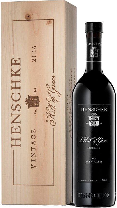 Вино Henschke Hill of Grace 2016 wooden box