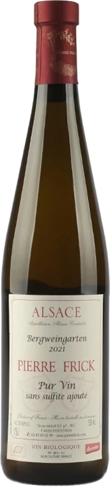 Вино Pierre Frick, Bergweingarten, Alsace AOC, 2021, (Pur Vin Sans Sulfite Ajoute)