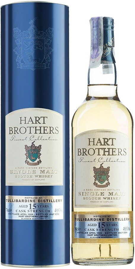 Виски Hart Brothers Tullibardine 15 Years Old 1989 metal tube 700 мл