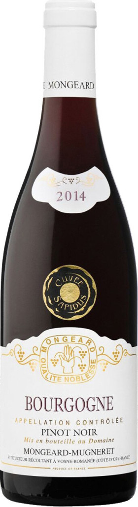 Вино Domaine Mongeard Mugneret Cuvee Sapidus Pinot Noir Bourgogne AOC 2014