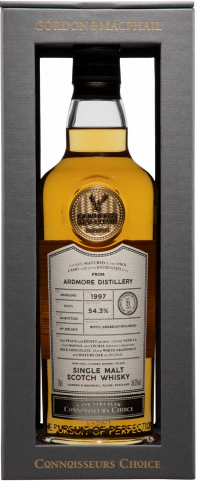 Виски Ardmore Connoisseur s Choice Cask Strength 54 3% 1997 gift box 700 мл