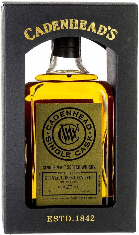 Виски Cadenhead Glentauchers 27 Years Old 1990 gift box 700 мл