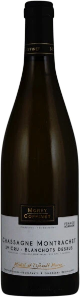 Вино Morey Coffinet, Chassagne Montrachet 1er Cru Blanchots Dessous AOC, 2019