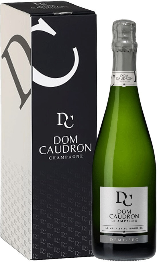 Шампанское Dom Caudron Demi Sec Champagne AOC black gift box