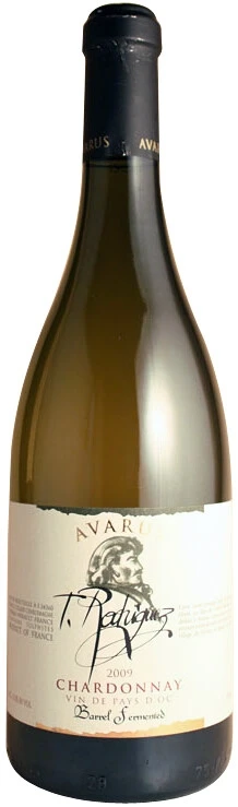 Вино Le Prieure Saint Sever, "Avarus" Chardonnay, VdP d'Oc, 2009