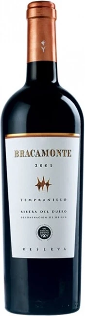 Вино Bracamonte Reserva, Ribera del Duero DO, 2001