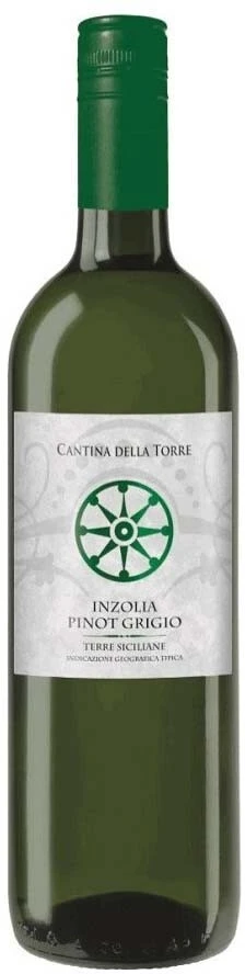 Вино Cantina della Torre, Inzolia Pinot Grigio, Terre Siciliane IGT
