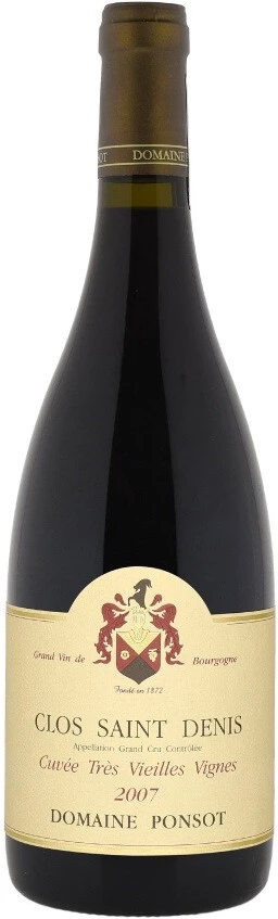 Вино Domaine Ponsot, Clos Saint Denis Grand Cru Cuvee Tres Vieilles Vignes AOC, 2007