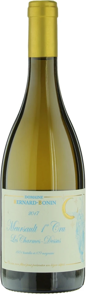 Вино Domaine Bernard-Bonin, Meursault Premier Cru Les Charmes-Dessus AOC, 2017
