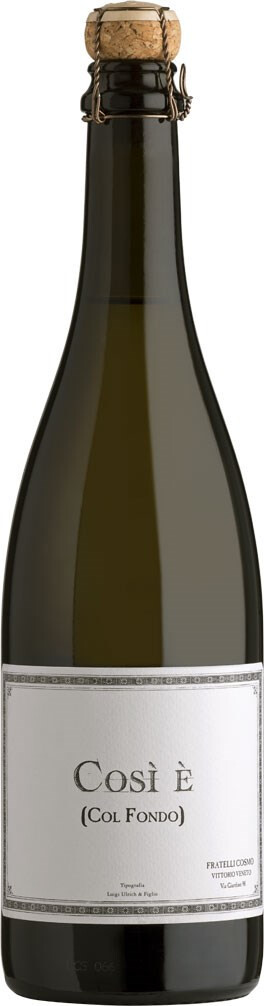 Игристое вино Bellenda Cosi E (Col Fondo) Conegliano Valdobbiadene Prosecco DOCG
