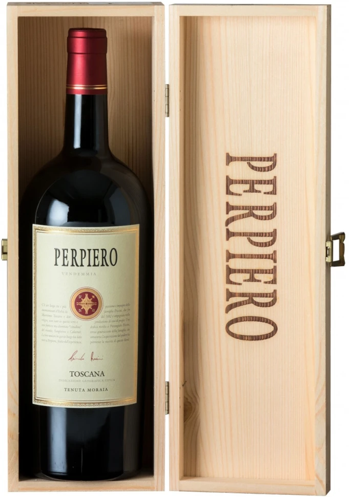 Вино Tenuta Moraia, Perpiero, Toscana IGT, 2016, wooden box, 1.5 л