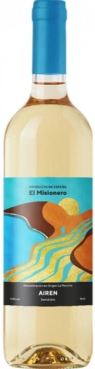 Вино "El Misionero" Airen Semidulce, La Mancha DO