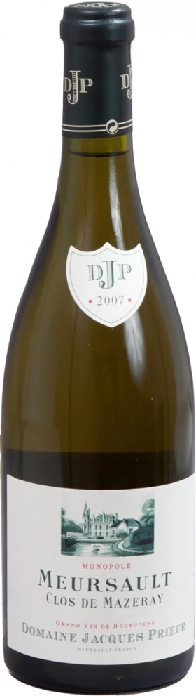 Вино Domaine Jacques Prieur, Meursault Clos de Mazeray Blanc, 2007