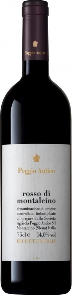 Вино Poggio Antico, Rosso di Montalcino DOC, 2018