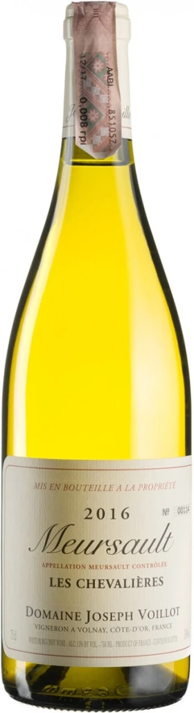 Вино Domaine Joseph Voillot, Meursault Les Chevalieres AOC, 2016