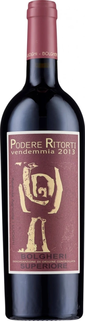Вино I Luoghi, Podere Ritorti, Bolgheri Superiore DOC, 2013