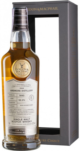 Виски Ardmore Connoisseur s Choice Cask Strength 52 2% 1990 gift box 700 мл