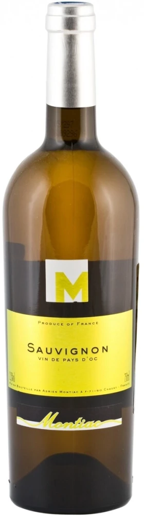 Вино Montiac, Sauvignon, Vin de Pays d'Oc, 2012