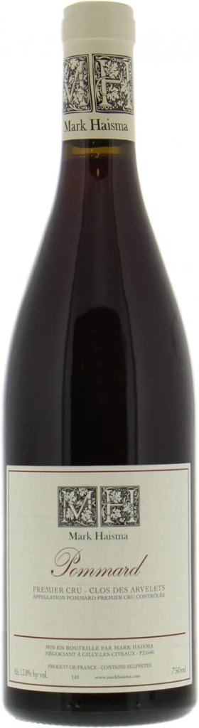 Вино Mark Haisma, Pommard Premier Cru Clos des Arvelets AOC, 2022
