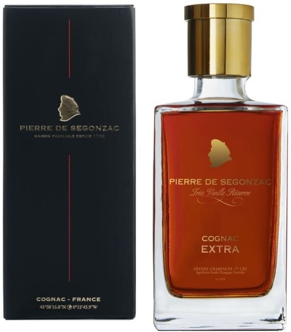 Коньяк Pierre de Segonzac Extra Tres Vieille Reserve Grande Champagne 1er Cru gift box 700 мл