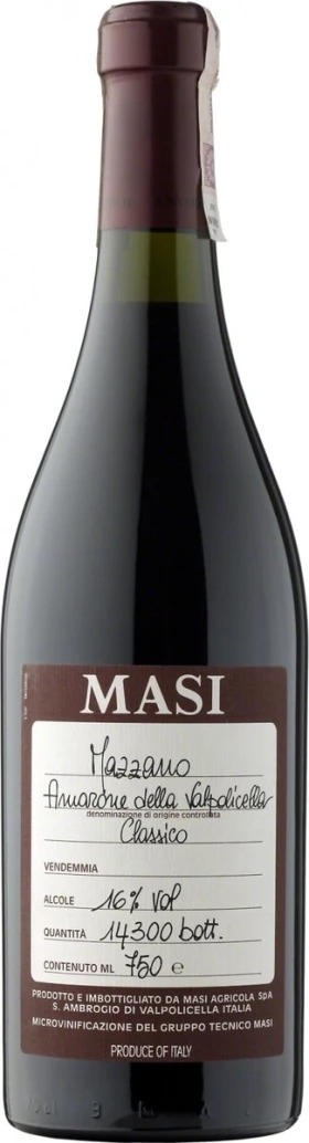 Вино Masi, Mazzano, Amarone della Valpolicella Classico DOC, 2007