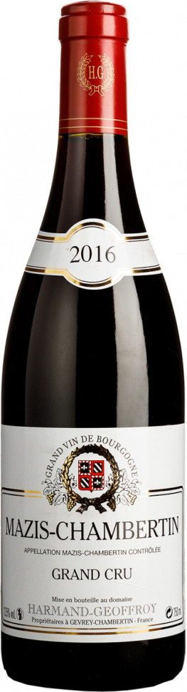 Вино Domaine Harmand Geoffroy Mazis Chambertin Grand Cru AOC 2016