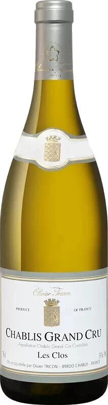 Вино Olivier Tricon, Chablis Grand Cru Les Clos AOC, 2019