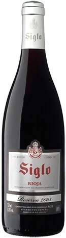 Вино Siglo Reserva, Rioja DOC, 2005