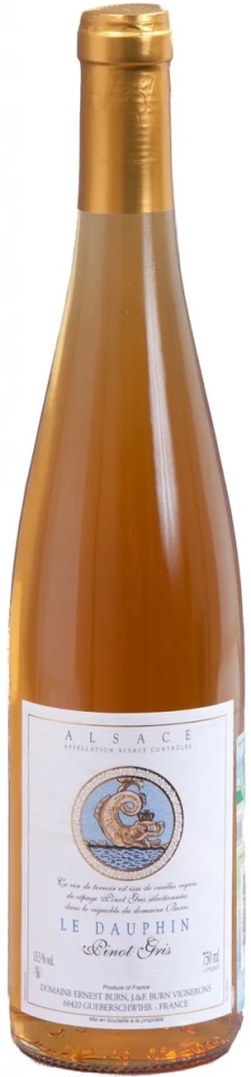 Вино Domaine Ernest Burn, Pinot Gris Le Dauphin, Alsace AOC, 2017