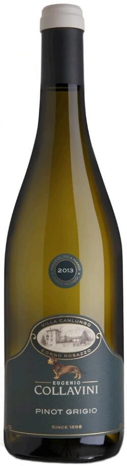 Вино Eugenio Collavini, Pinot Grigio Black Label, Collio DOC, 2013